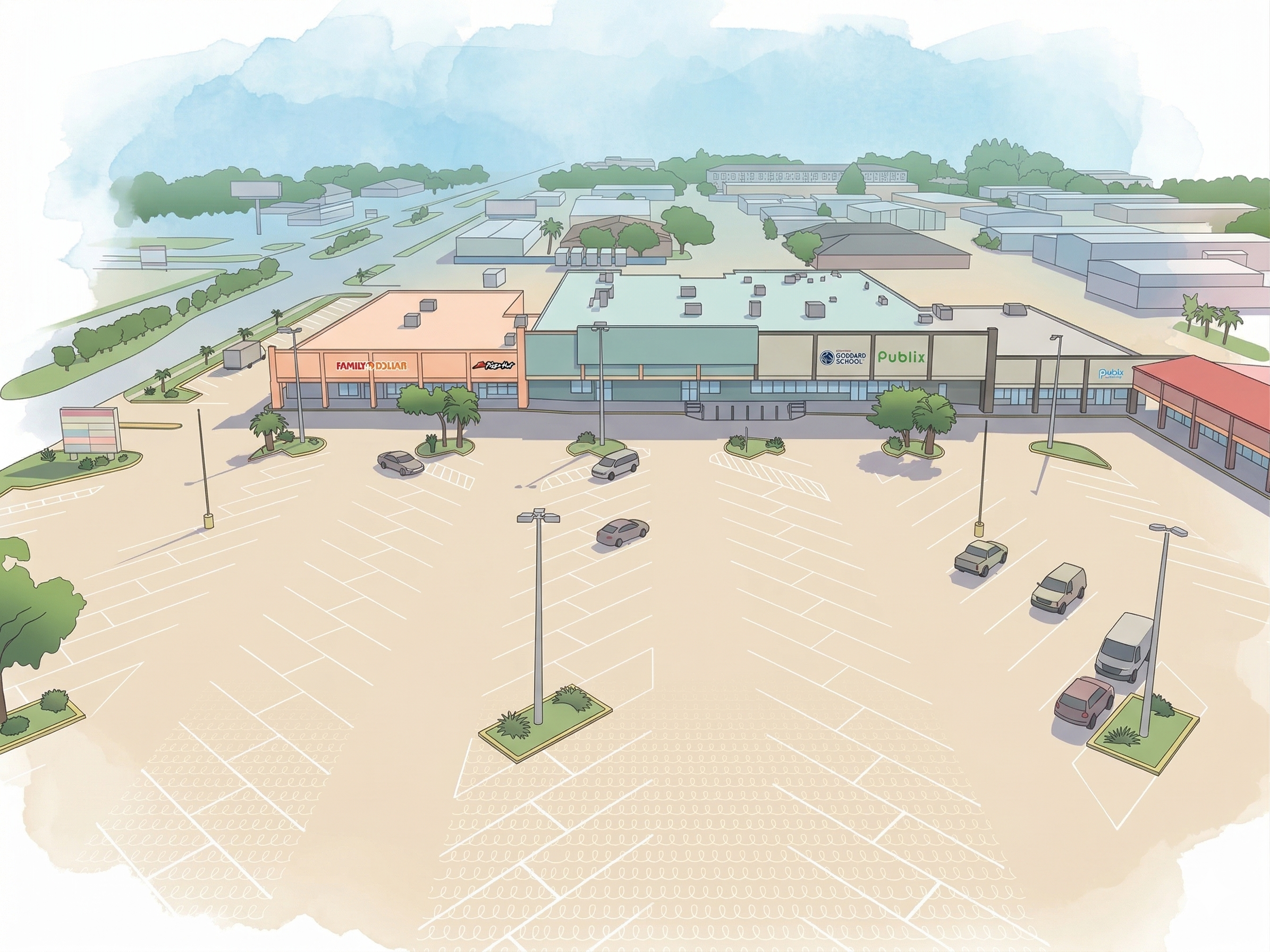 Ridge Road Shopping Center alternate view